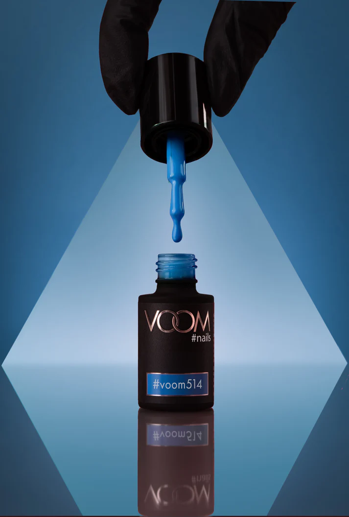Kolorowy lakier hybrydowy #voom514 BLUE MONDAY 5 ml