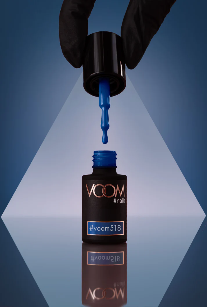 Kolorowy lakier hybrydowy #voom518 NAVY BLUE 5 ml