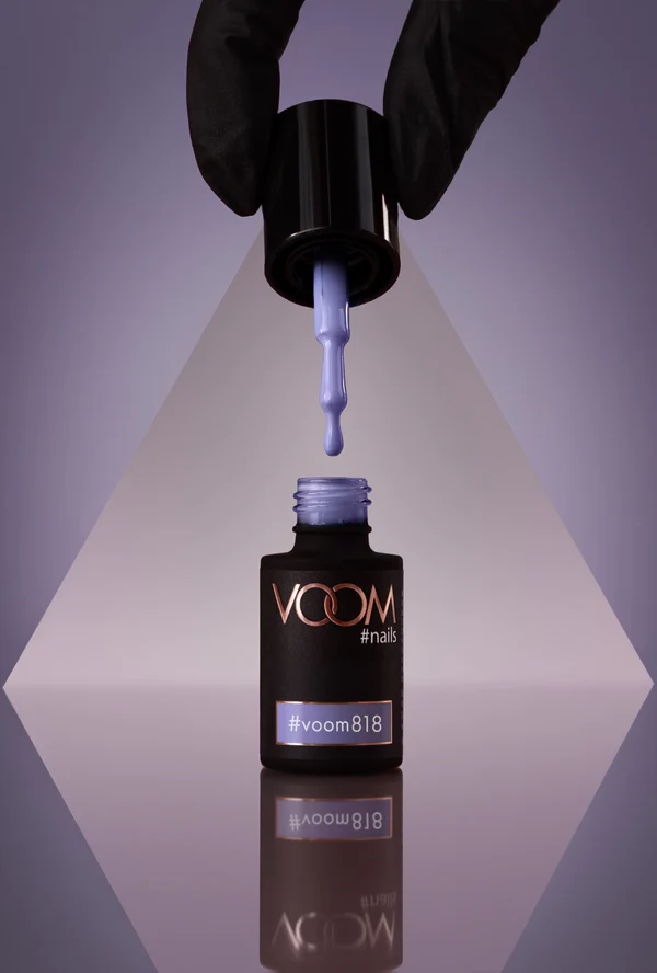Kolorowy lakier hybrydowy #voom818 HYDRANGEA BLUE 5 ml